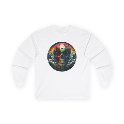 Rainbow Skull Softstyle Unisex Long Sleeve Shirt