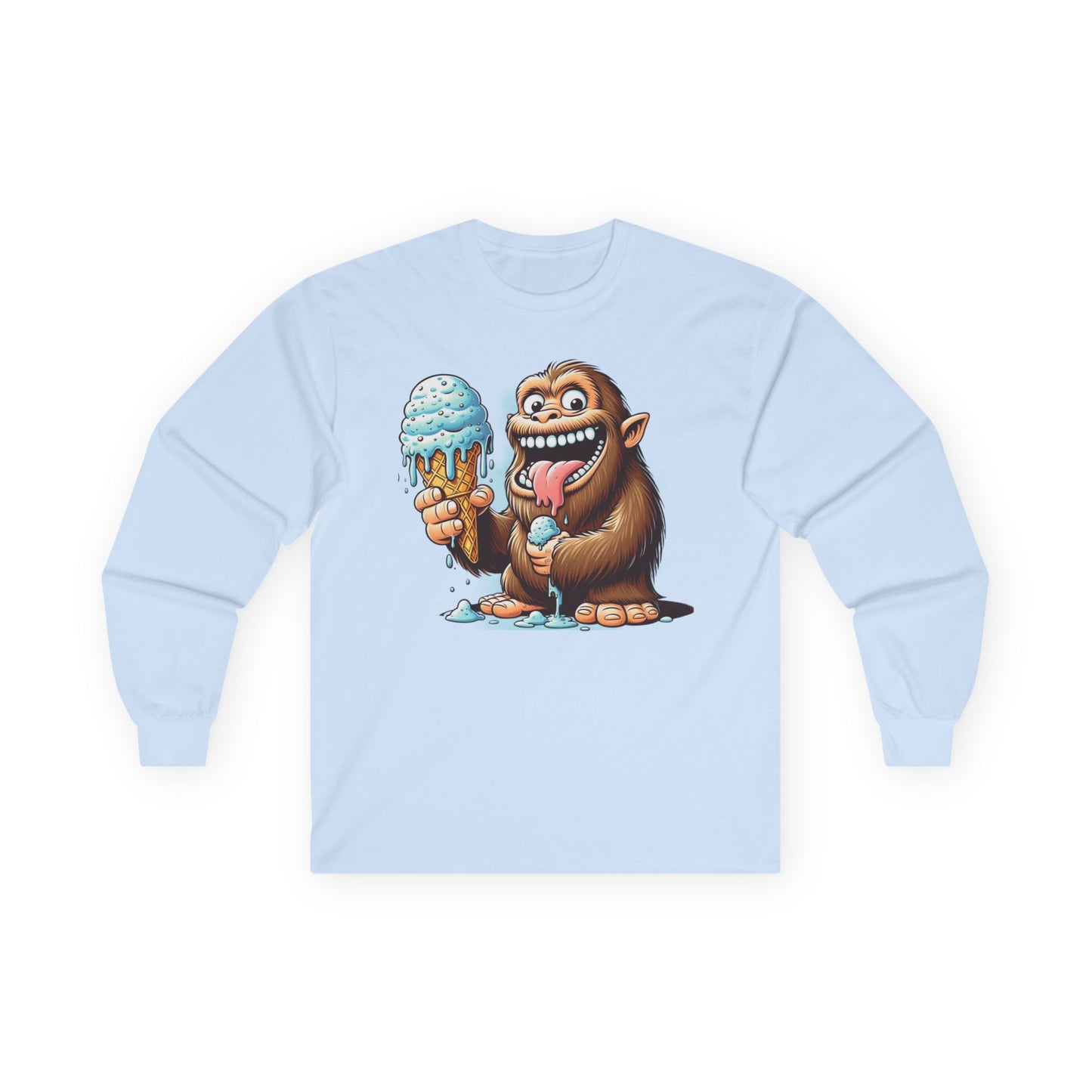 Sasquatch Ice Cream Unisex Long Sleeve Shirt