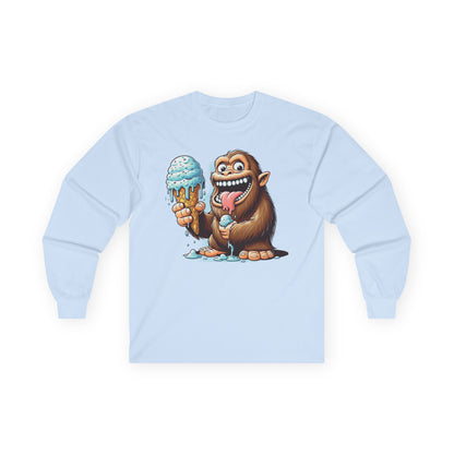 Sasquatch Ice Cream Unisex Long Sleeve Shirt