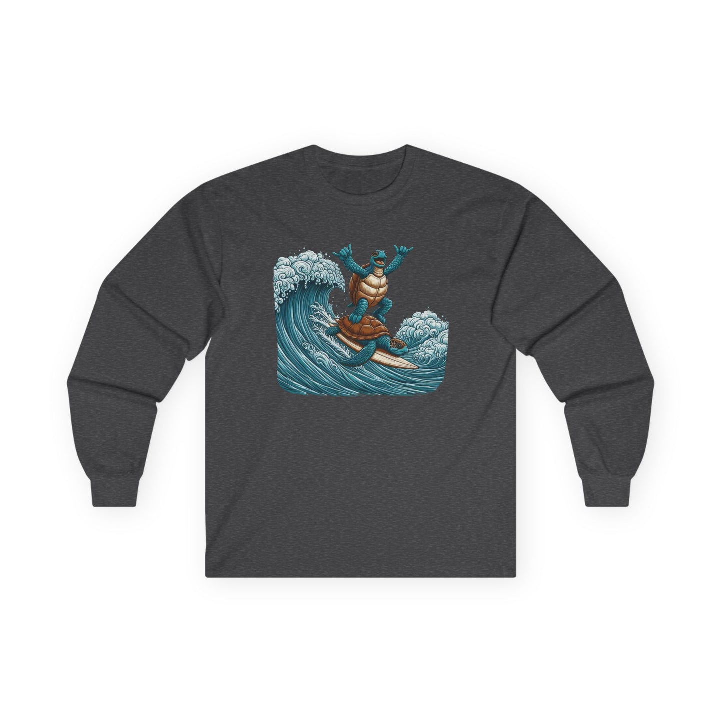 Surfing Sea Turtles Unisex Long Sleeve Shirt