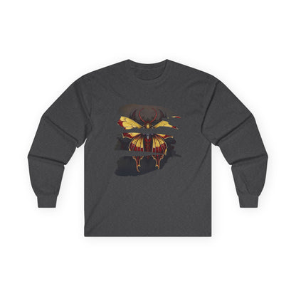 Moth - Red and Yellow  Unisex Long Sleeve Shirt