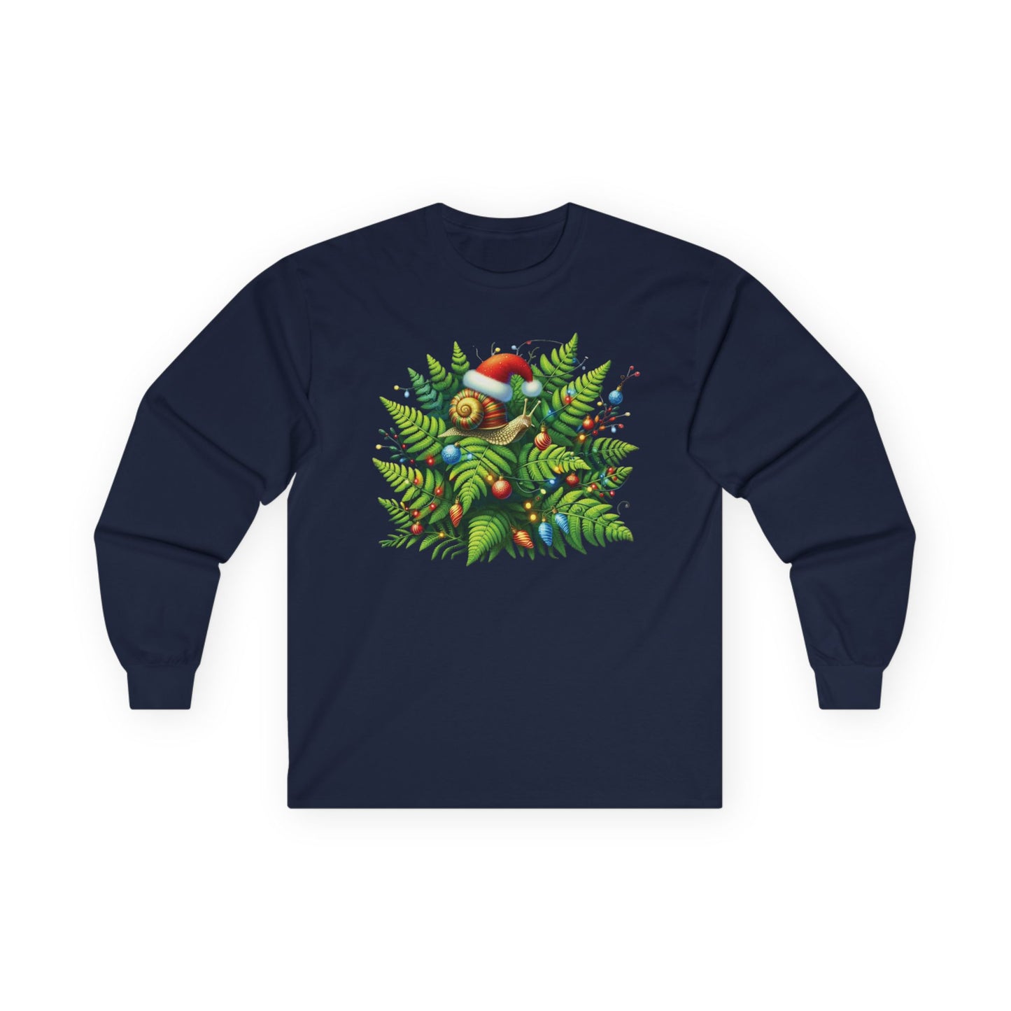 Holiday Snail Unisex Long Sleeve Shirt