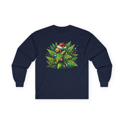 Holiday Snail Unisex Long Sleeve Shirt