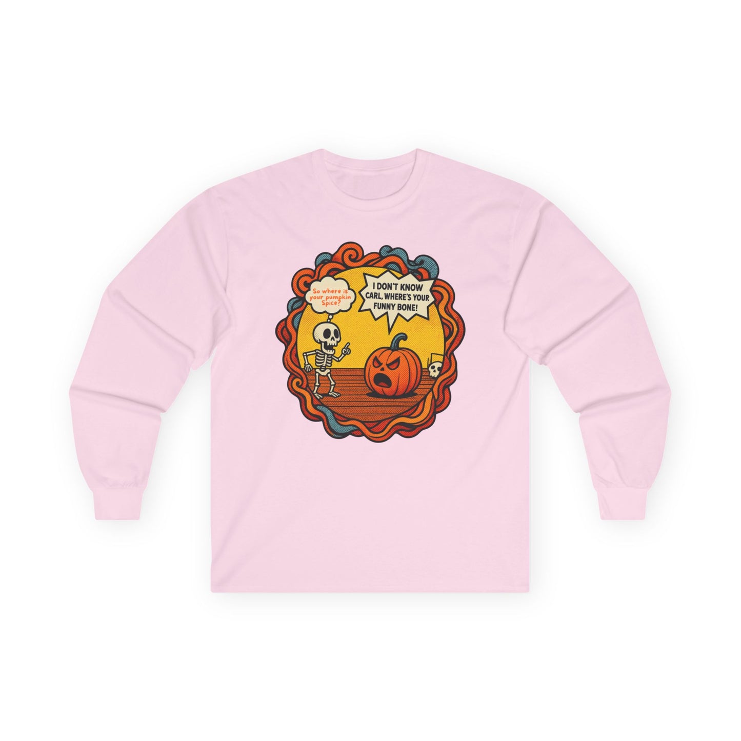 Pumpkin Spice vs Funny Bone Unisex Long Sleeve Shirt