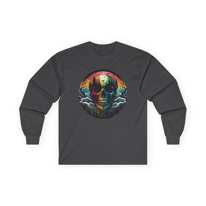 Rainbow Skull Softstyle Unisex Long Sleeve Shirt