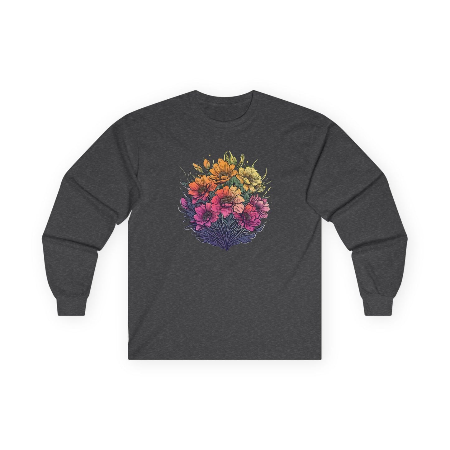 Summer Flowers Unisex Long Sleeve Shirt