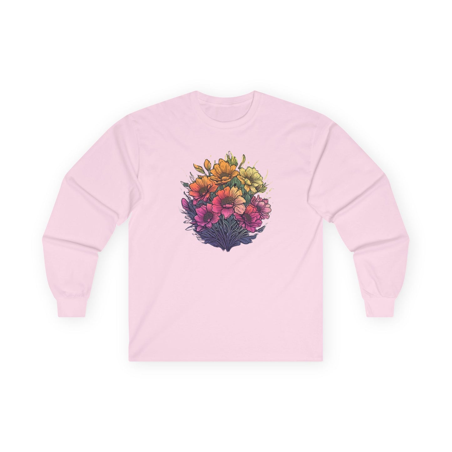 Summer Flowers Unisex Long Sleeve Shirt