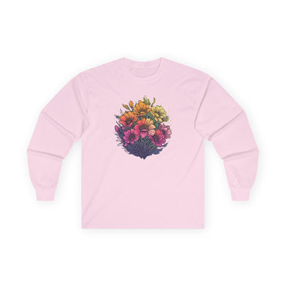 Summer Flowers Unisex Long Sleeve Shirt
