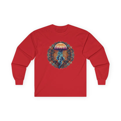 Jellyfish Mandala Unisex Long Sleeve Shirt