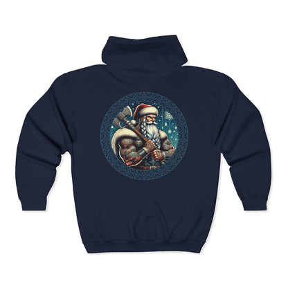 Viking Santa Unisex Zip-Up Hoodie