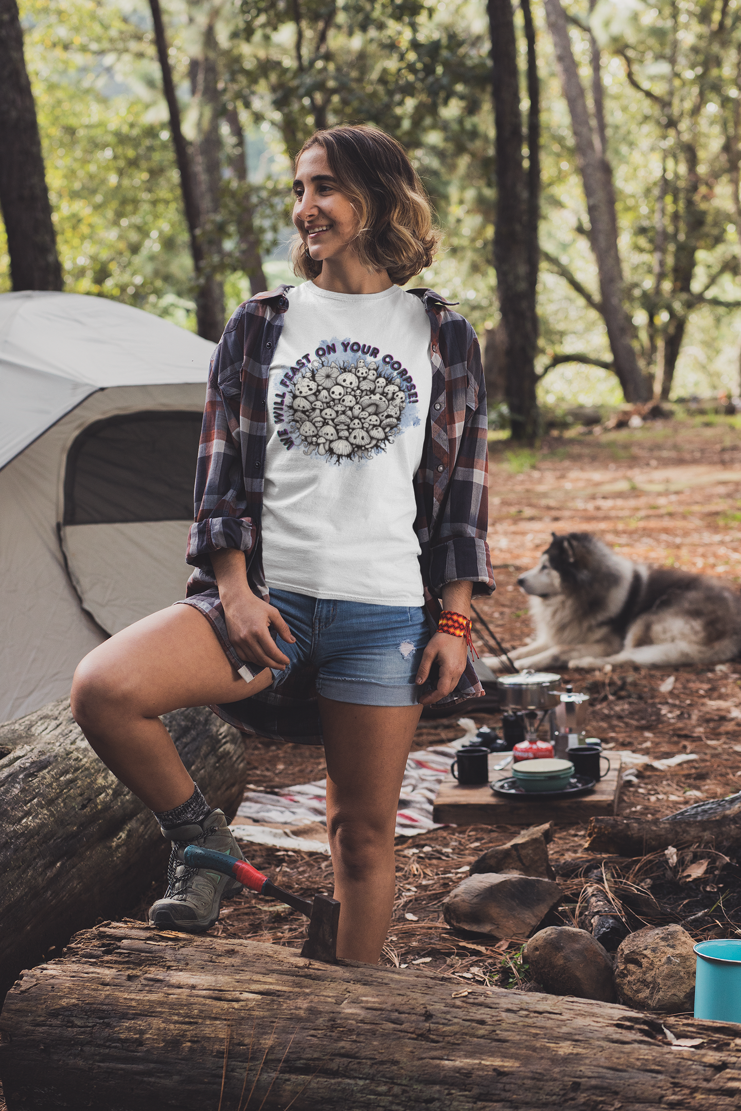 Creepy Mushroom Unisex T-Shirt