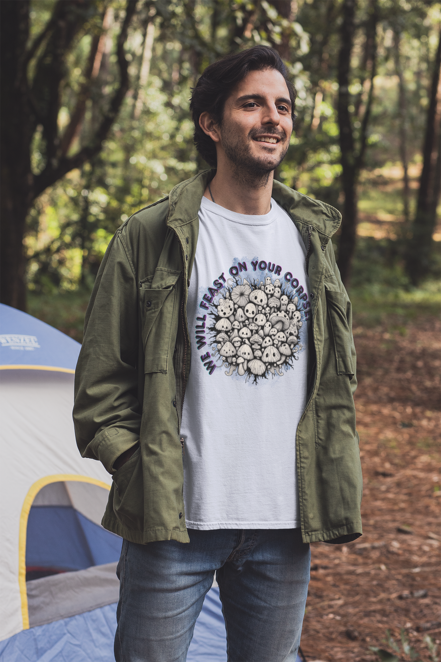 Creepy Mushroom Unisex T-Shirt