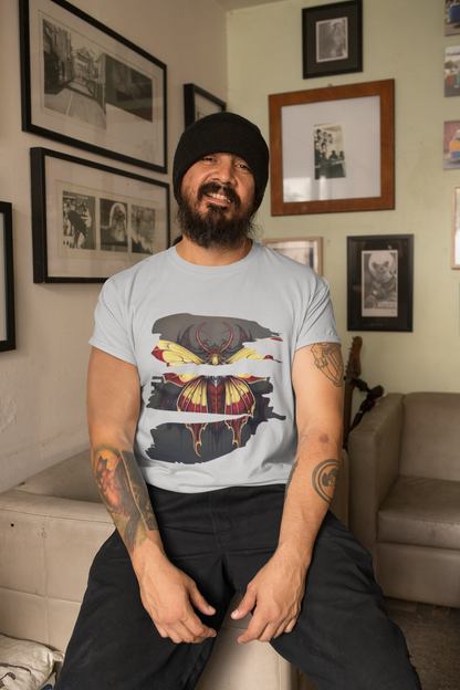 Moth - Red and Yellow  Unisex T-Shirt