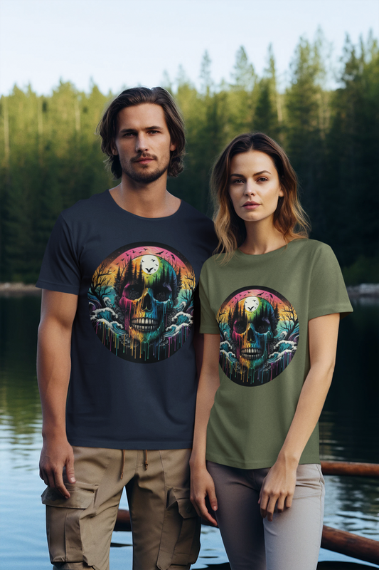 Rainbow Skull Softstyle Unisex T-Shirt