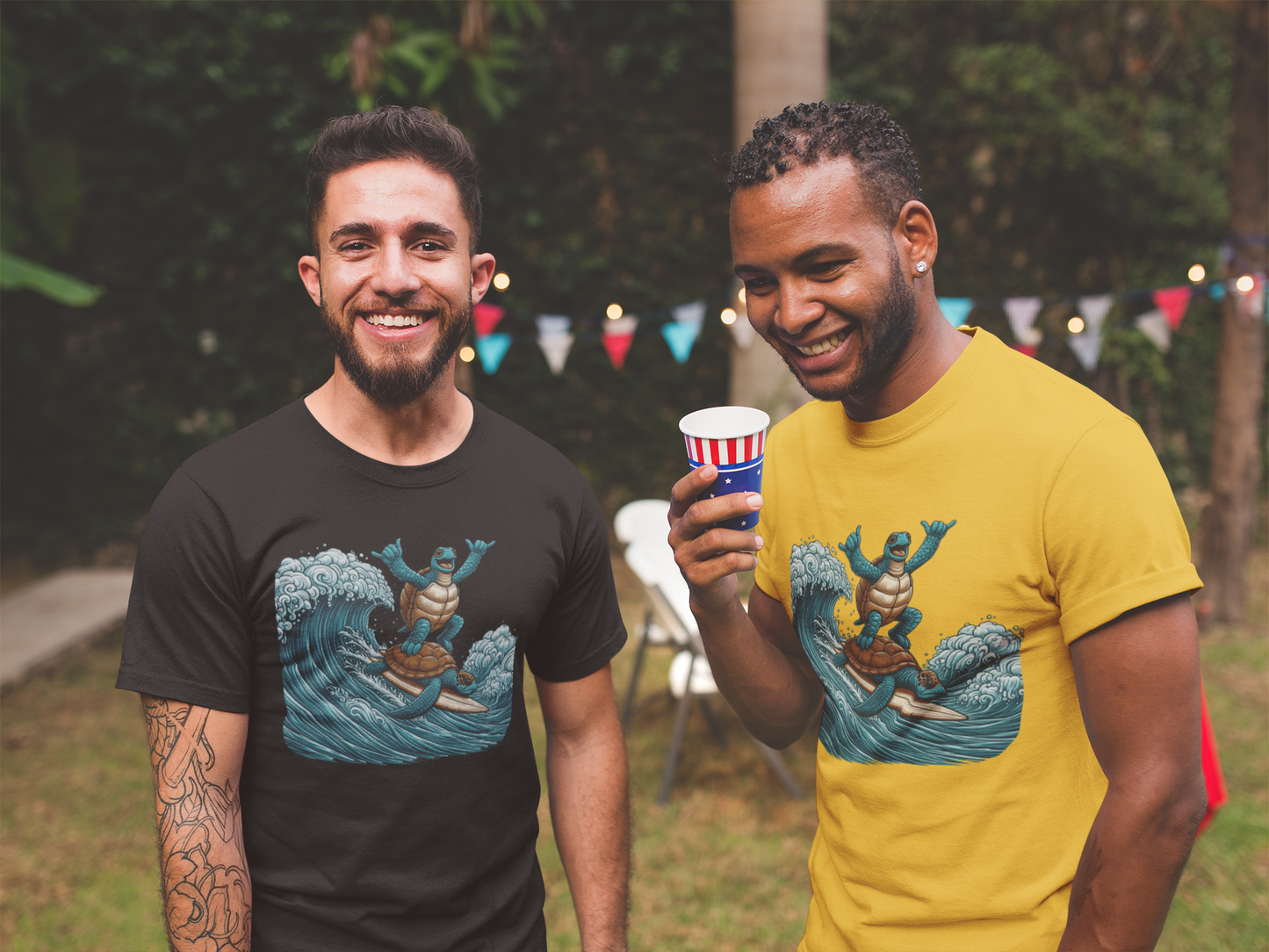Surfing Sea Turtles Unisex T-Shirt