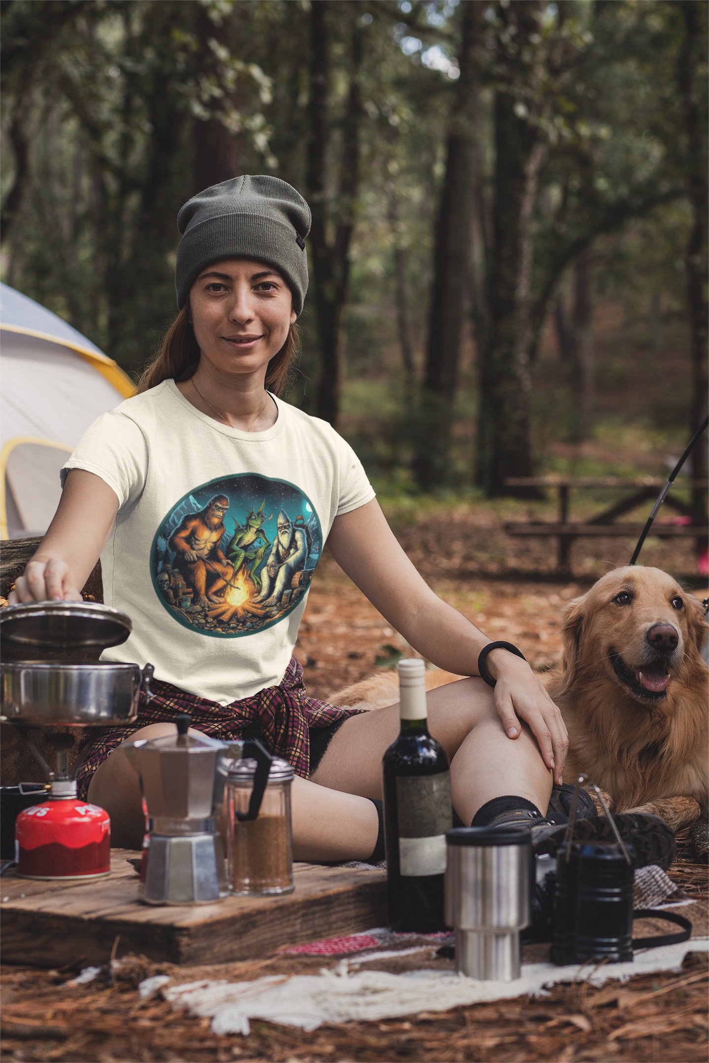 Cryptid Camping Trip Unisex T-shirt