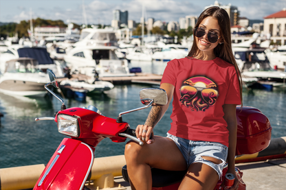 Aviator Sunglasses Sunset Tentacles Unisex T-Shirt