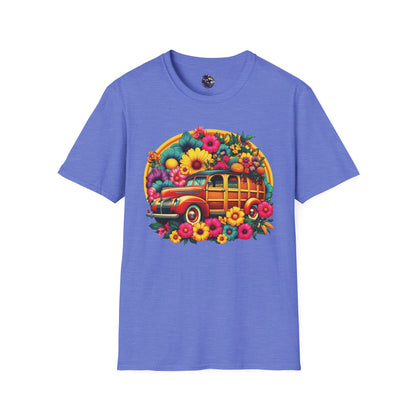 Retro Floral Woody Unisex T-Shirt