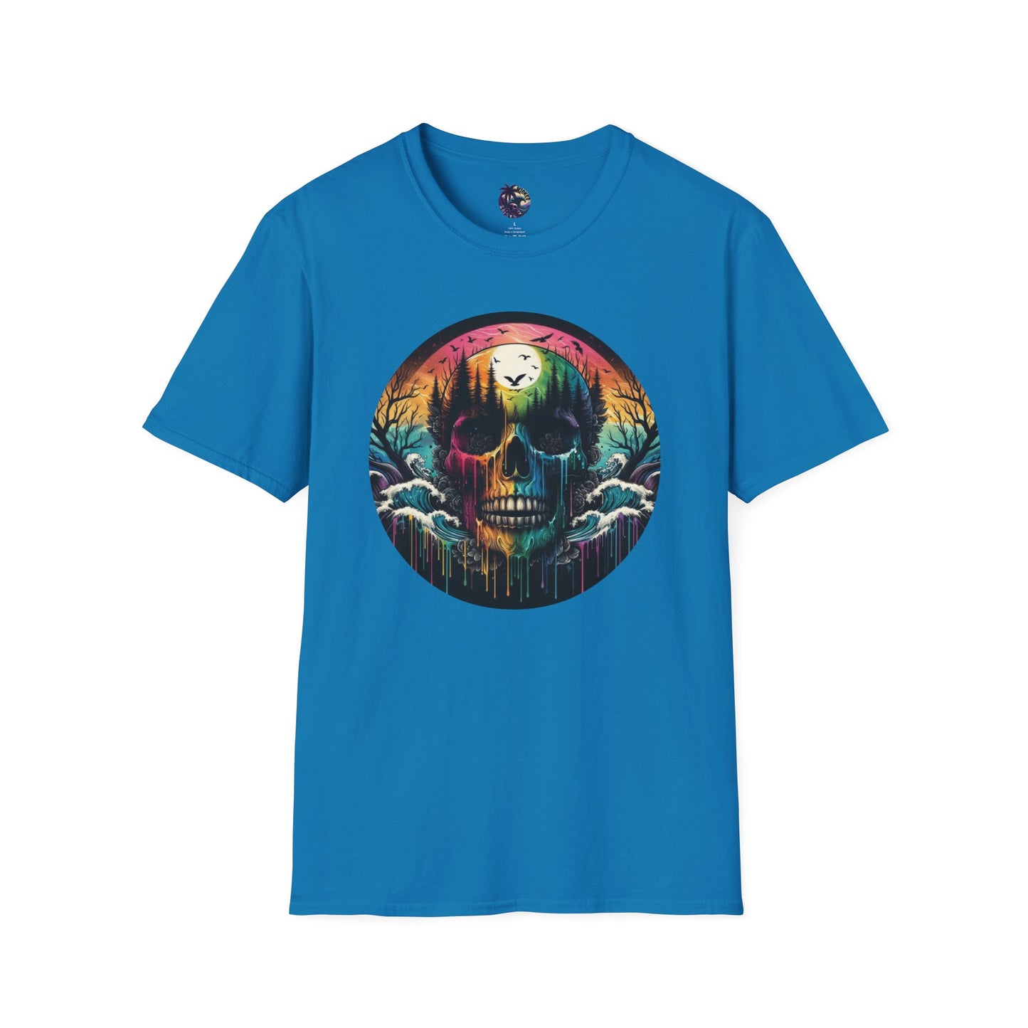 Rainbow Skull Softstyle Unisex T-Shirt