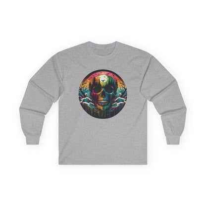 Rainbow Skull Softstyle Unisex Long Sleeve Shirt