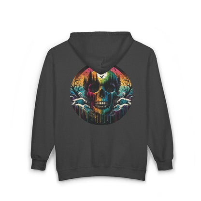 Rainbow Skull Unisex Zip-Up Hoodie