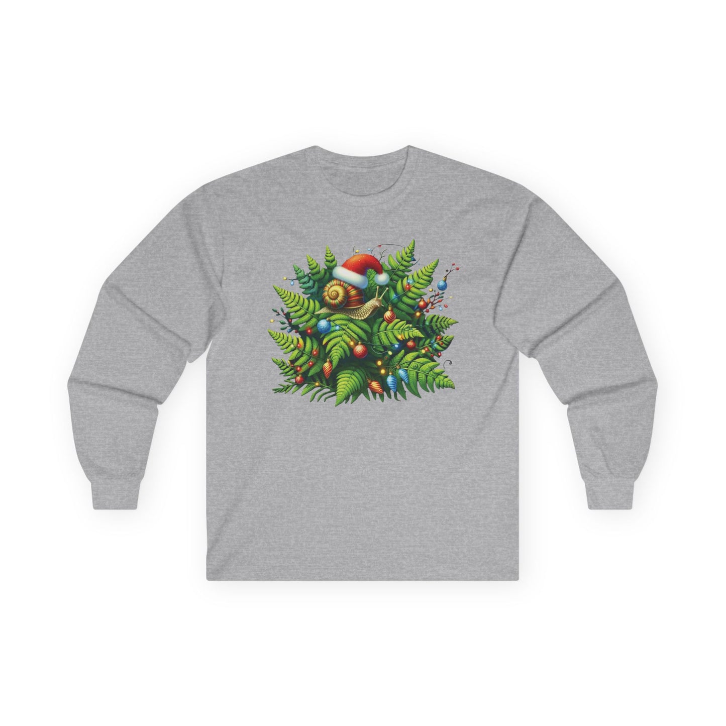 Holiday Snail Unisex Long Sleeve Shirt