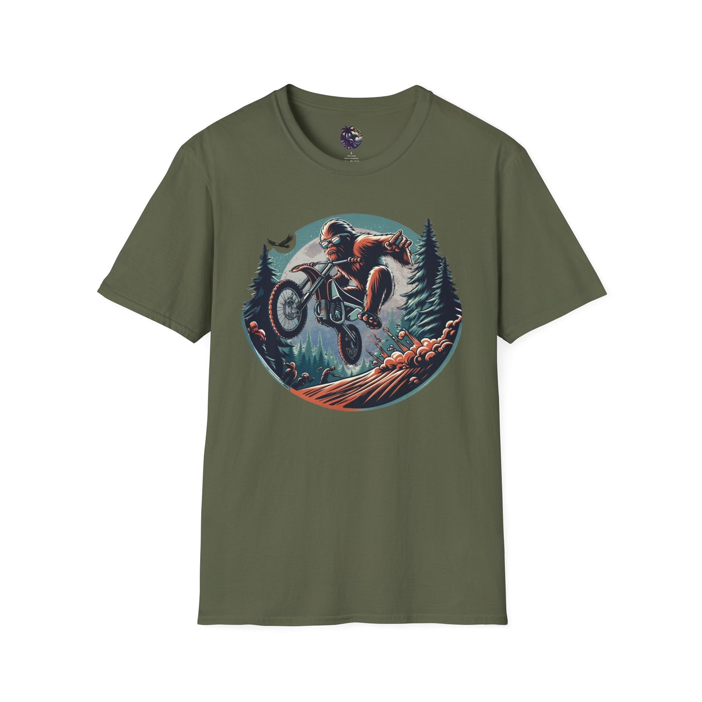 Sasquatch Dirt Bikin' Unisex T-Shirt