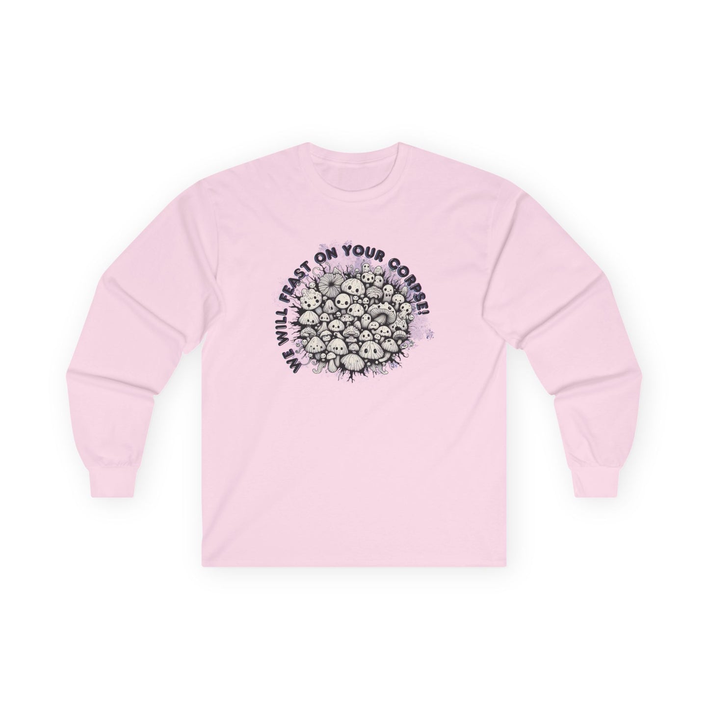 Creepy Mushroom Unisex Long Sleeve Shirt