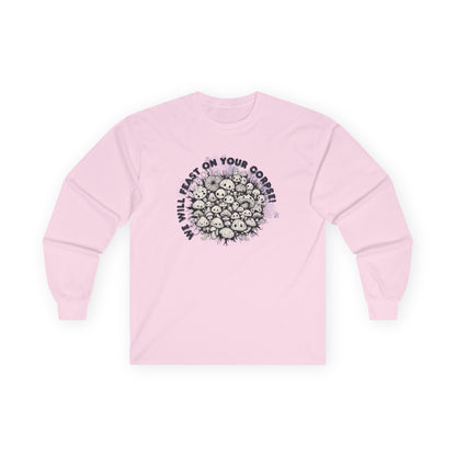 Creepy Mushroom Unisex Long Sleeve Shirt