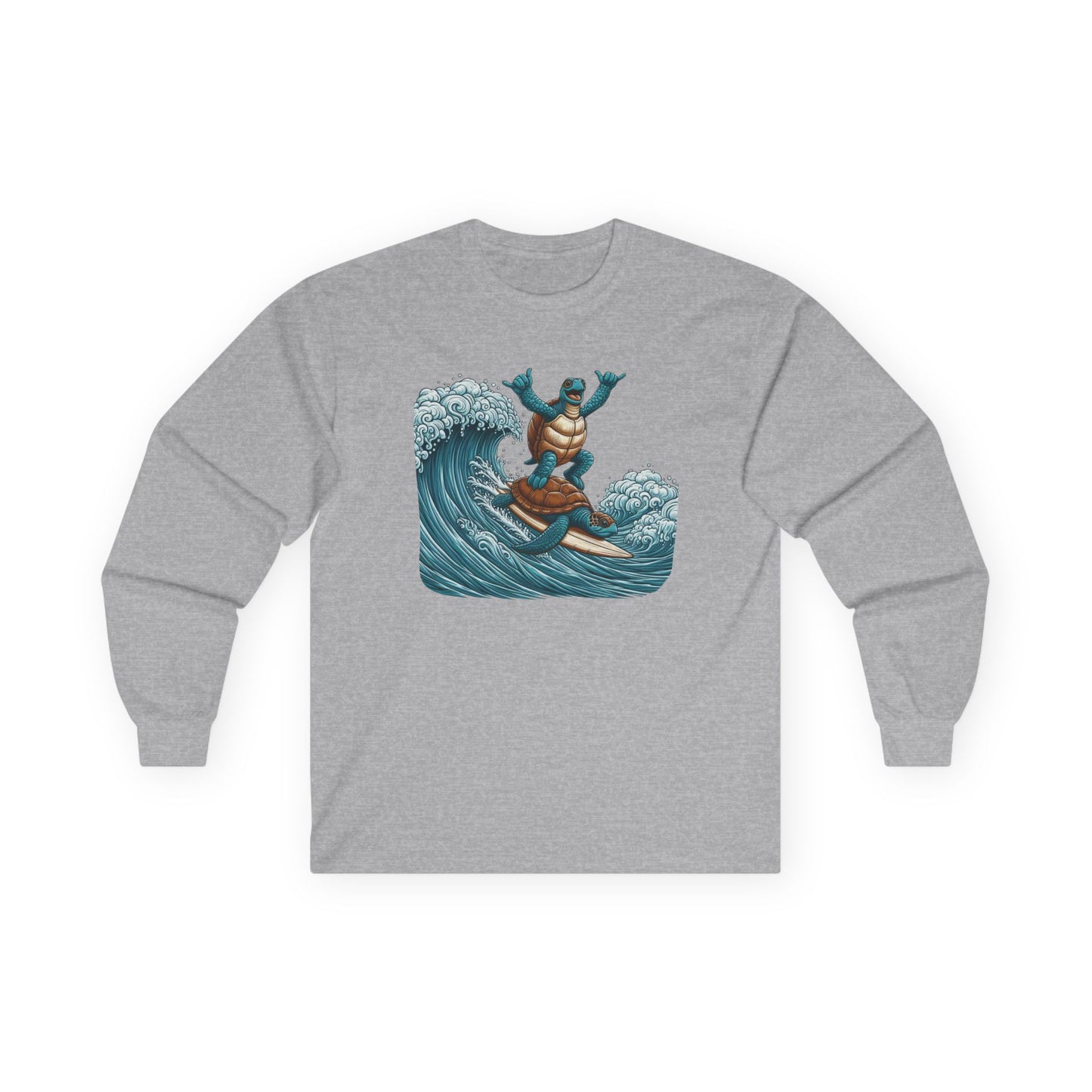 Surfing Sea Turtles Unisex Long Sleeve Shirt