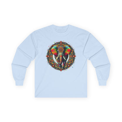 Elephant Mandala Unisex Long Sleeve Shirt