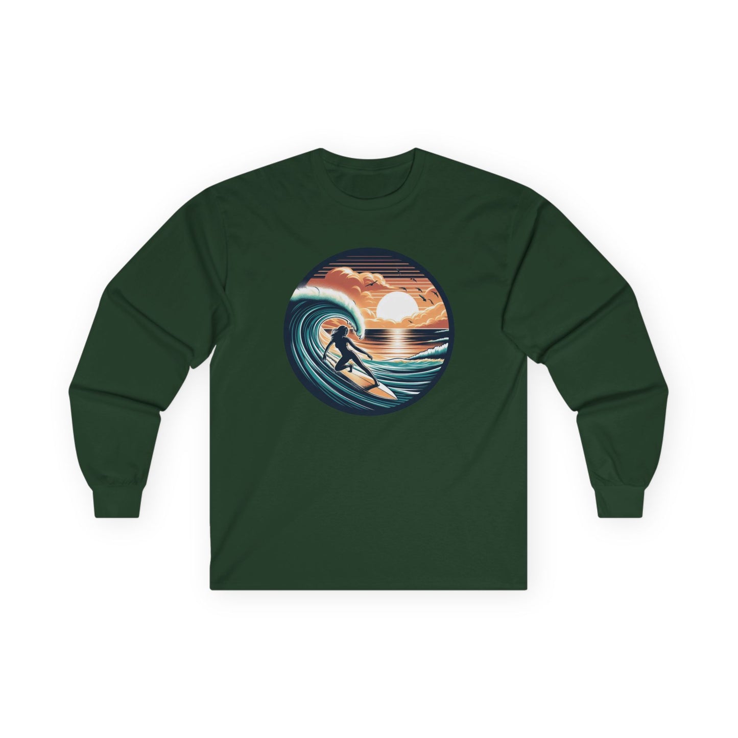 Surfer Girl Unisex Long Sleeve Shirt