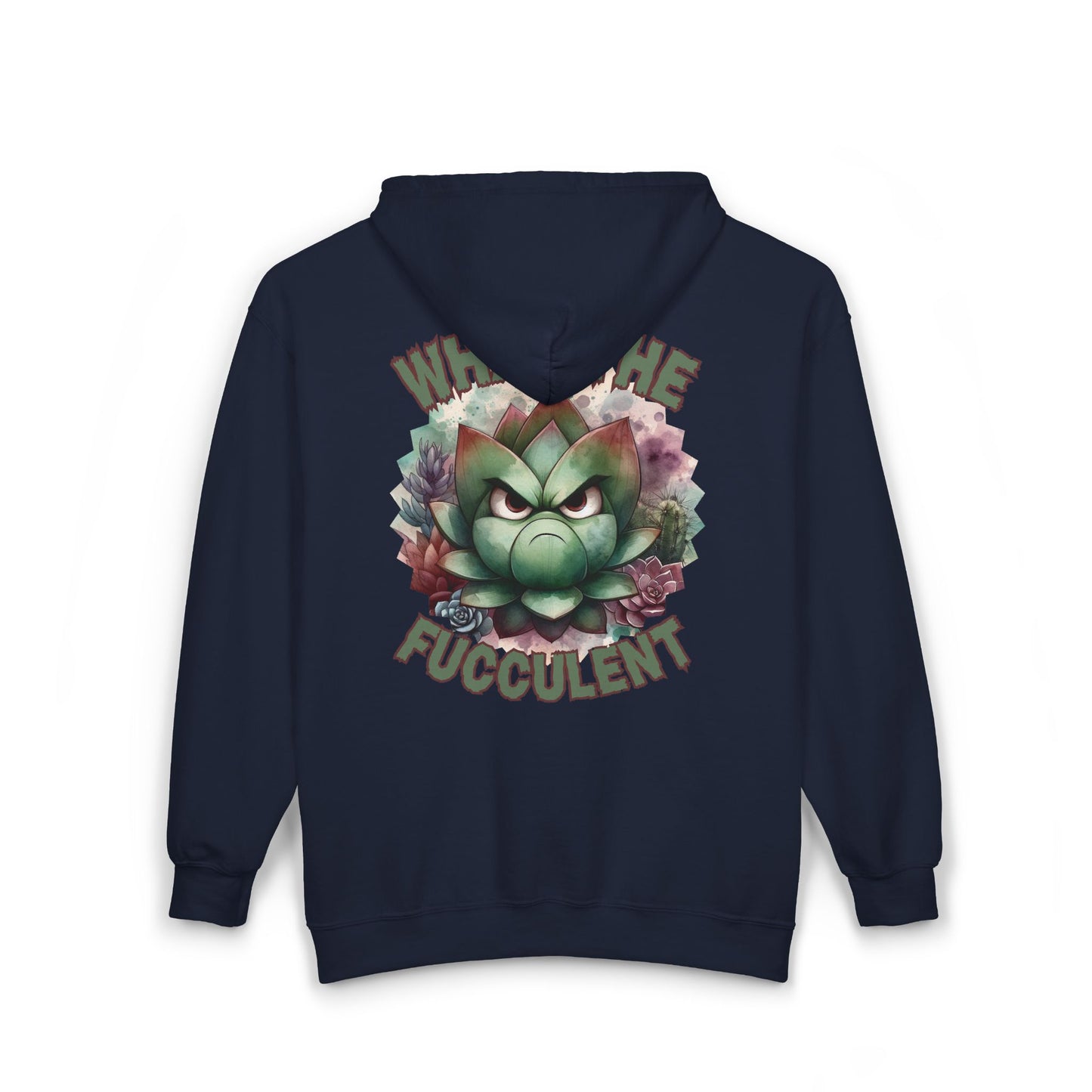 What the Fucculent Unisex Zip-Up Hoodie