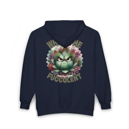 What the Fucculent Unisex Zip-Up Hoodie