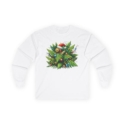 Holiday Snail Unisex Long Sleeve Shirt