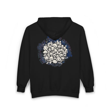 Creepy Mushroom Unisex Zip-Up Hoodie