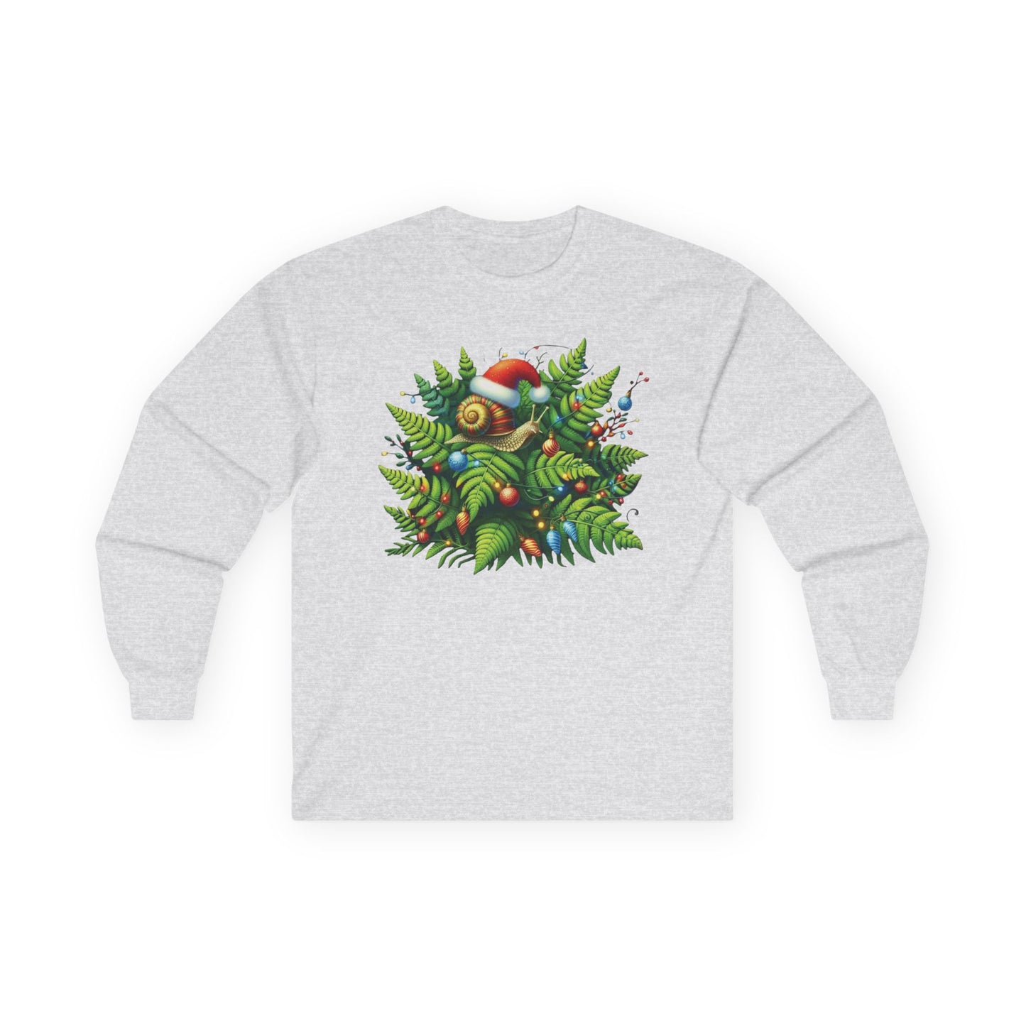 Holiday Snail Unisex Long Sleeve Shirt