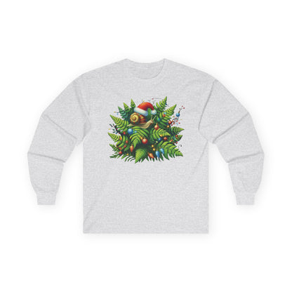 Holiday Snail Unisex Long Sleeve Shirt