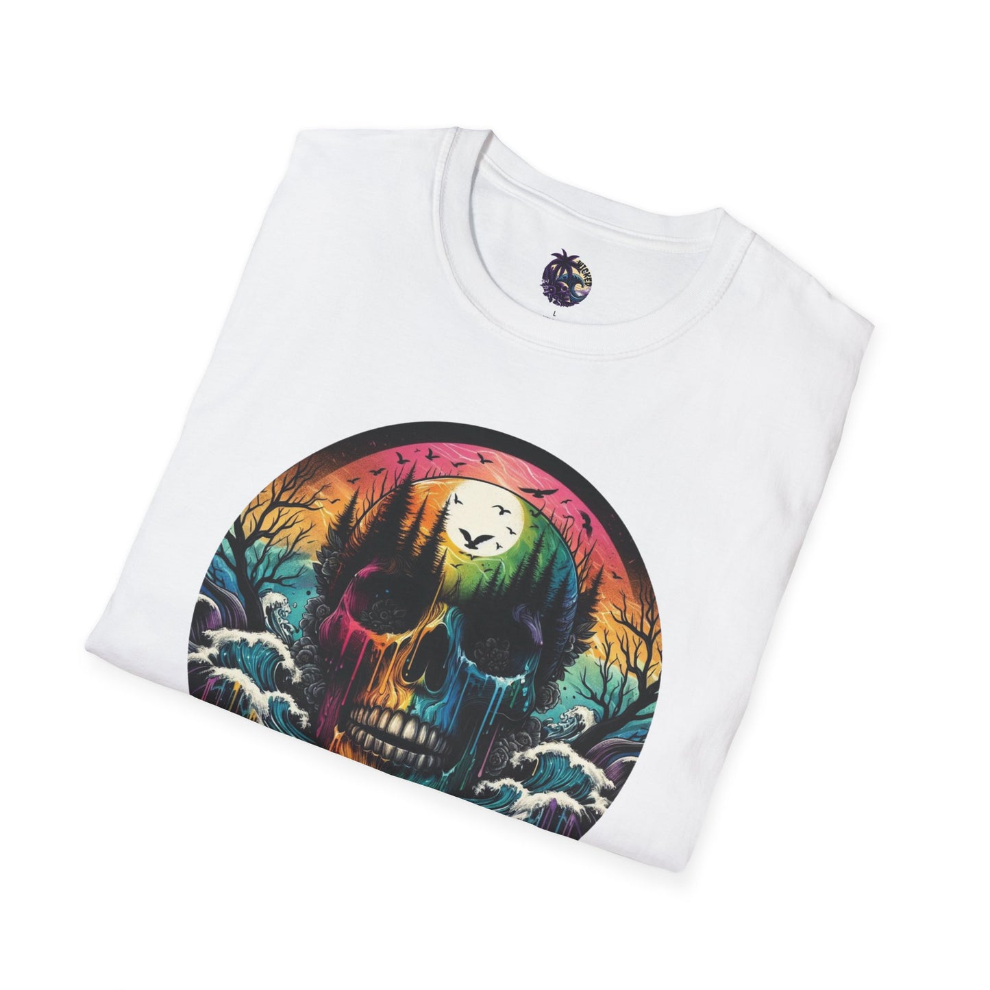 Rainbow Skull Softstyle Unisex T-Shirt