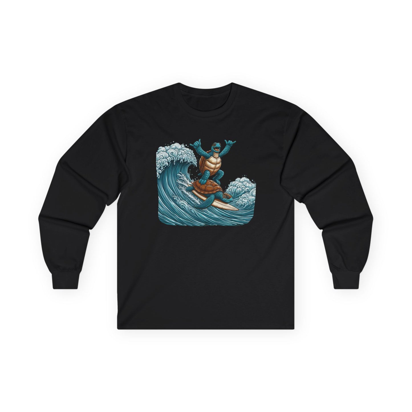 Surfing Sea Turtles Unisex Long Sleeve Shirt