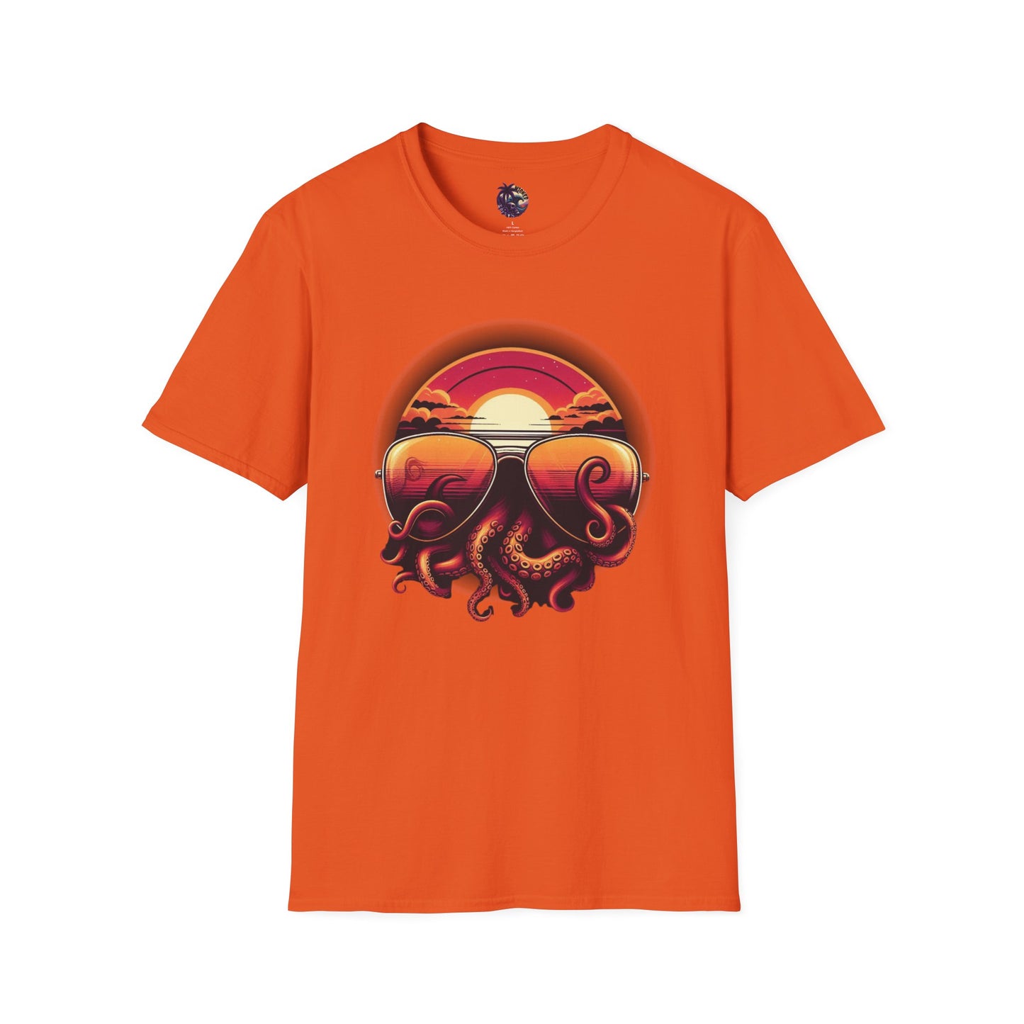 Aviator Sunglasses Sunset Tentacles Unisex T-Shirt