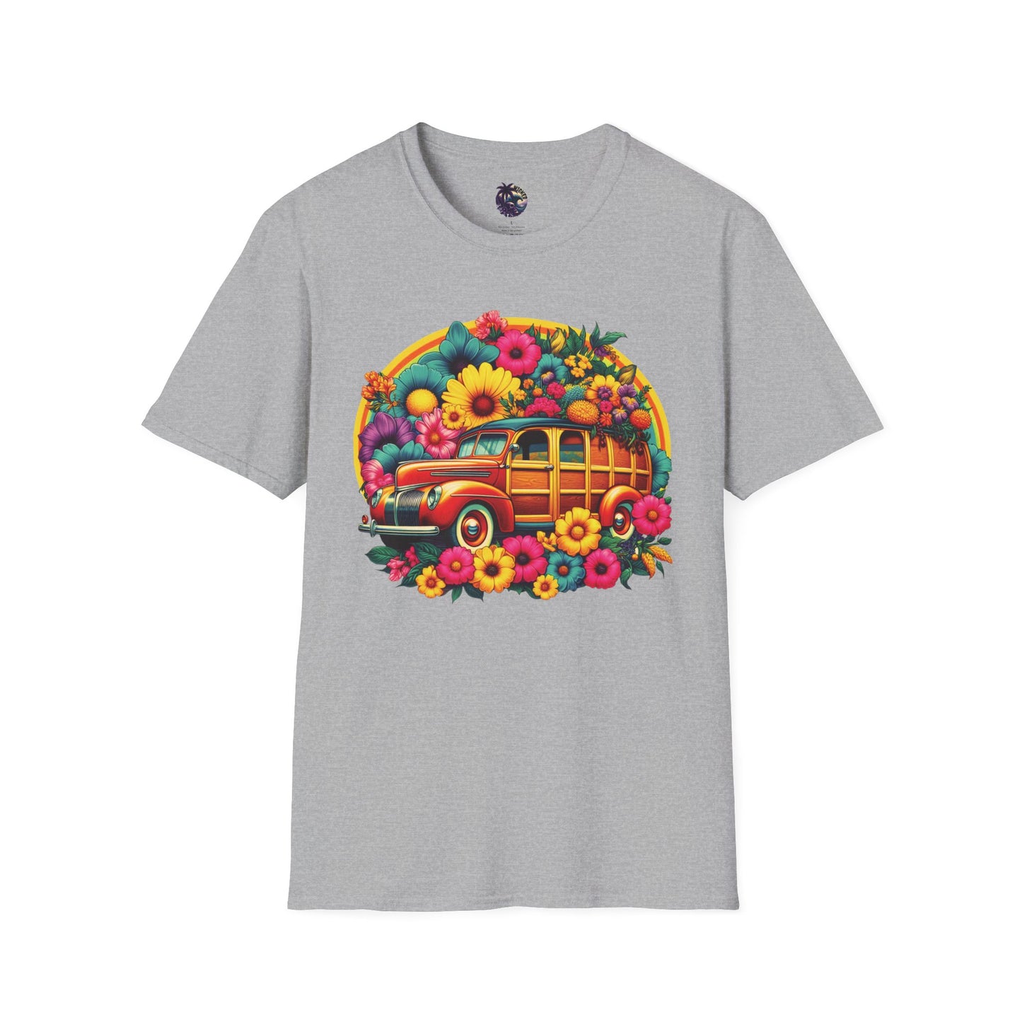 Retro Floral Woody Unisex T-Shirt