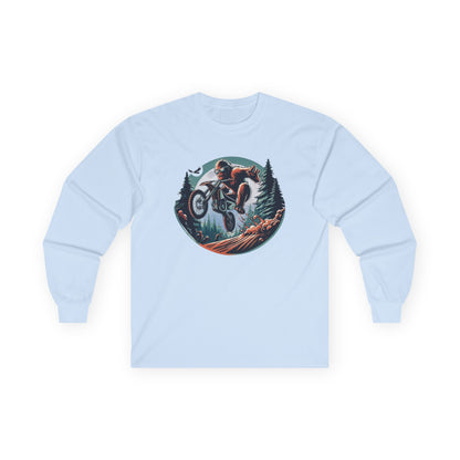 Sasquatch Dirt Bikin' Unisex Long Sleeve Shirt