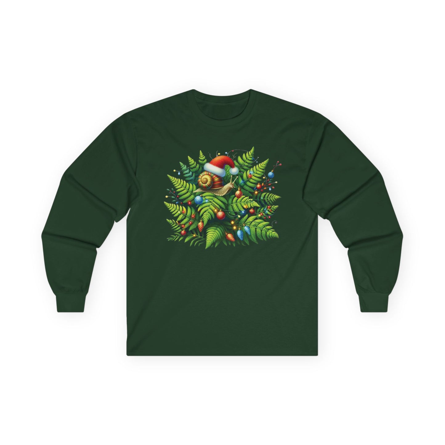 Holiday Snail Unisex Long Sleeve Shirt