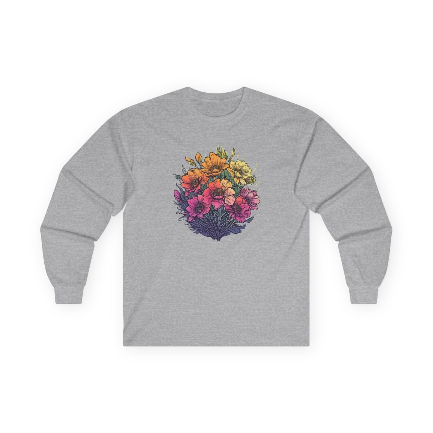 Summer Flowers Unisex Long Sleeve Shirt