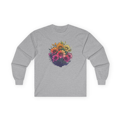 Summer Flowers Unisex Long Sleeve Shirt