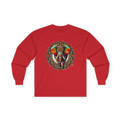 Elephant Mandala Unisex Long Sleeve Shirt