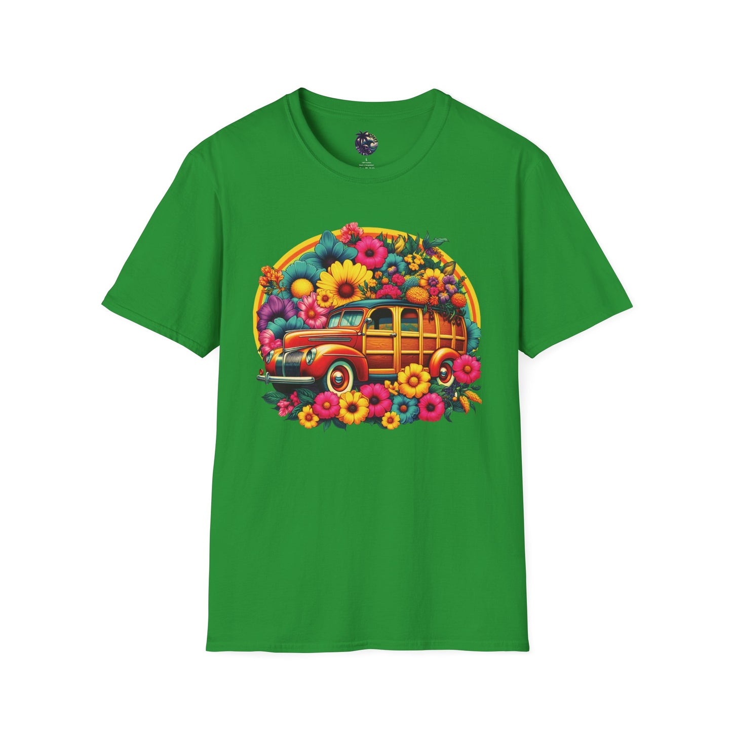 Retro Floral Woody Unisex T-Shirt