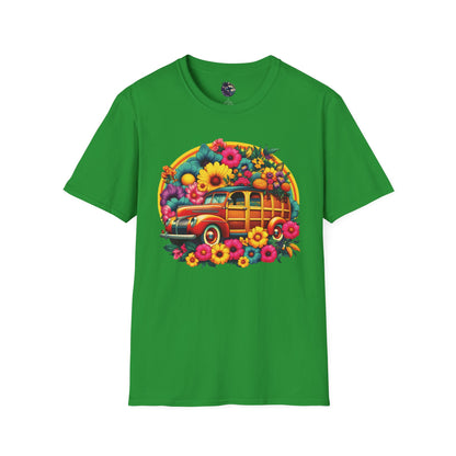 Retro Floral Woody Unisex T-Shirt