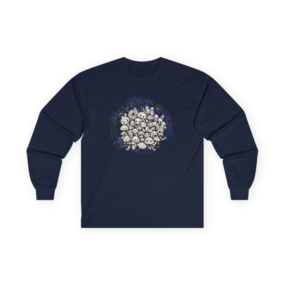 Creepy Mushroom Unisex Long Sleeve Shirt